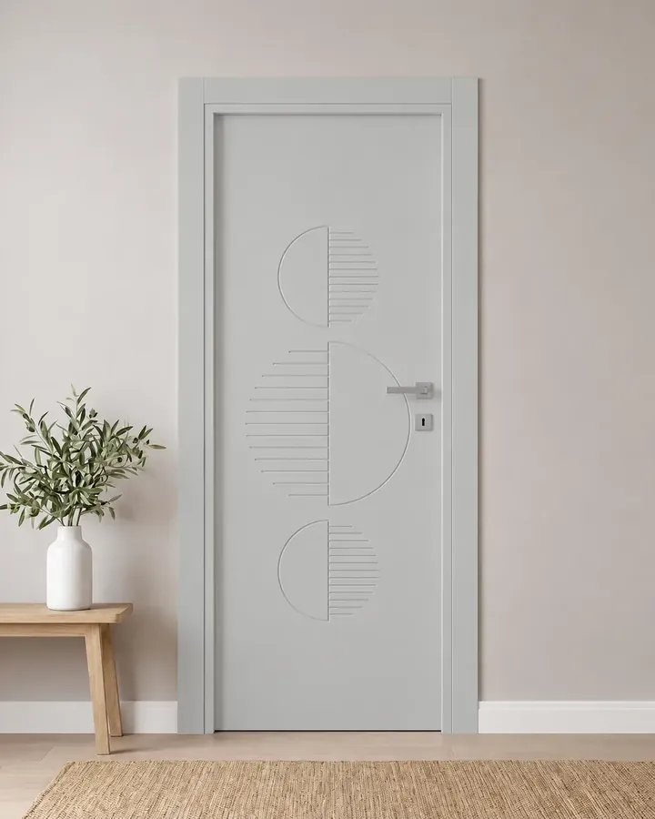 Porta interna laccata LAC-56 in Grigio luce