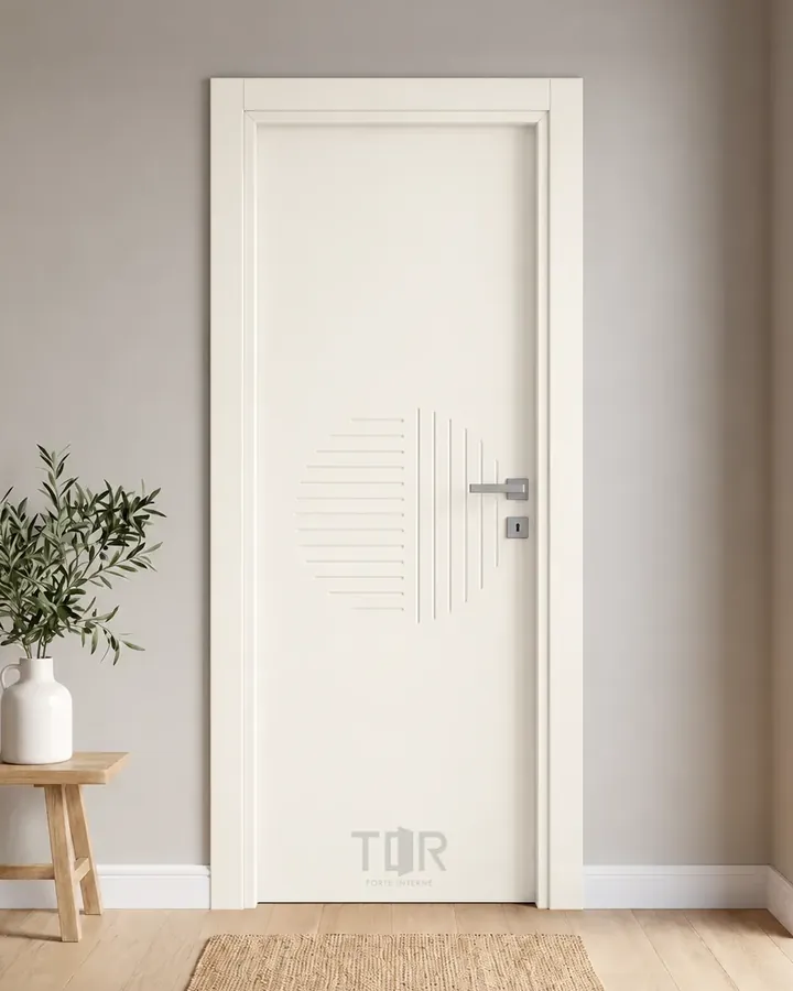 Porta interna laccata LAC-57 in Bianco puro