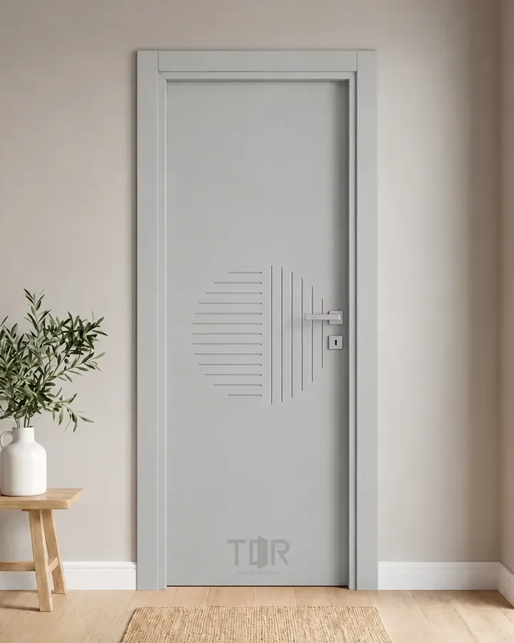 Porta interna laccata LAC-57 in Grigio luce