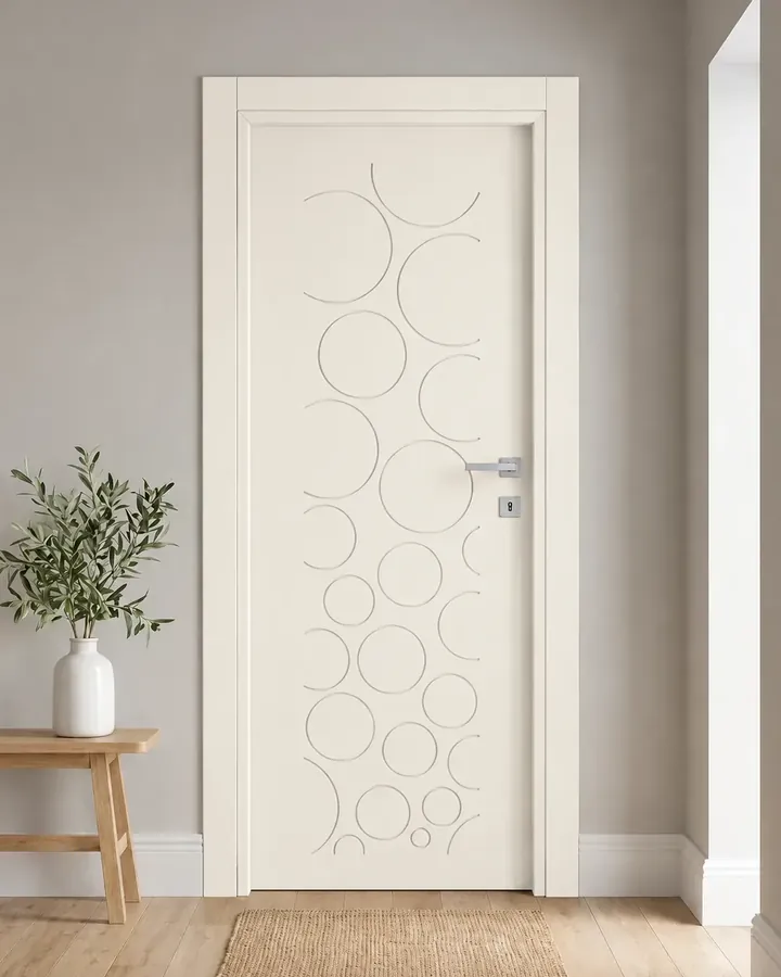 Porta interna laccata LAC-58 in Bianco puro