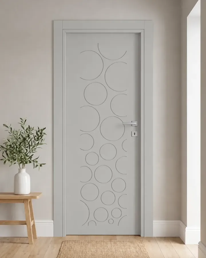 Porta interna laccata LAC-58 in Grigio luce