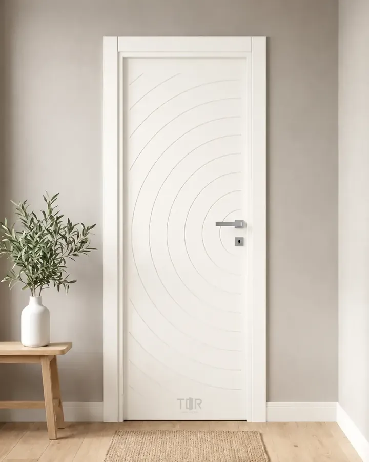 Porta interna laccata LAC-59 in Bianco puro