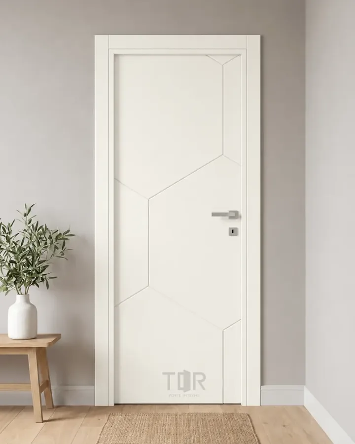 Porta interna laccata LAC-60 in Bianco puro