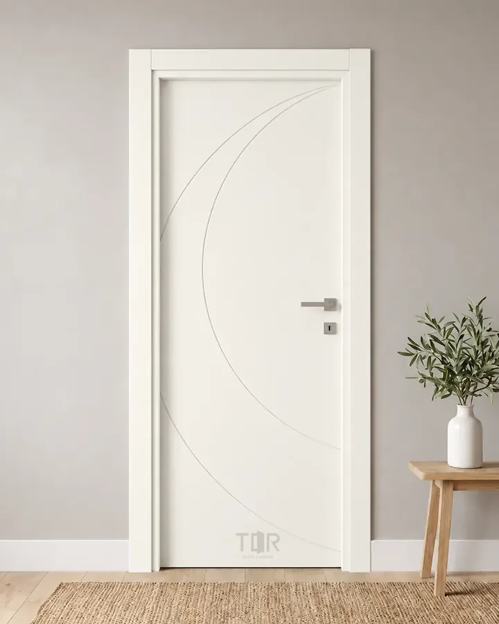 Porta interna laccata LAC-61 in Bianco puro