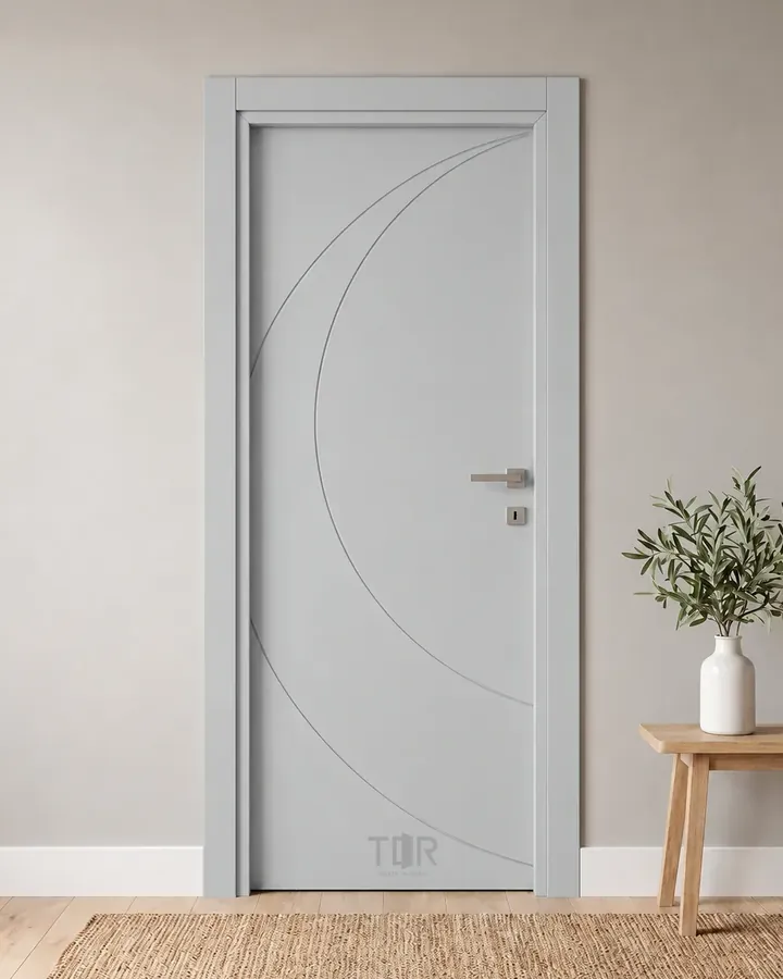 Porta interna laccata LAC-61 in Grigio luce