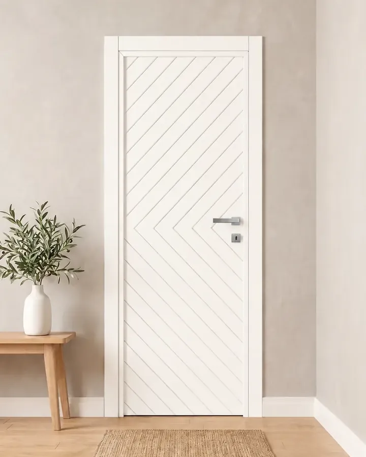 Porta interna laccata LAC-66 in Bianco puro