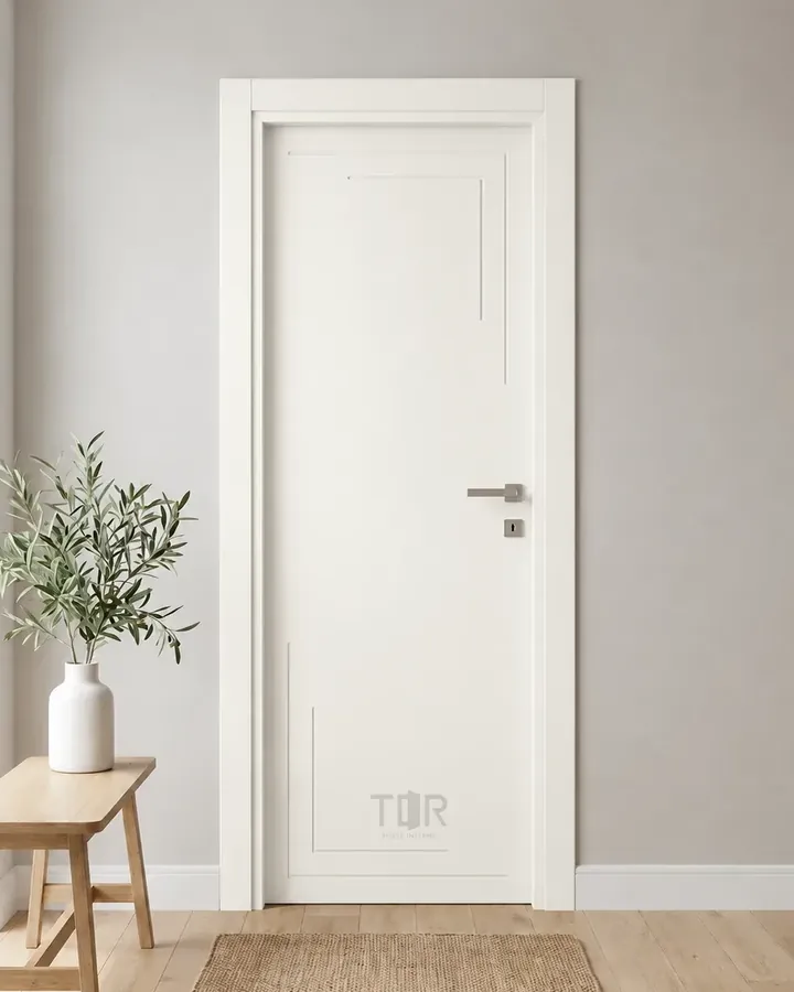 Porta interna laccata LAC-67 in Bianco puro