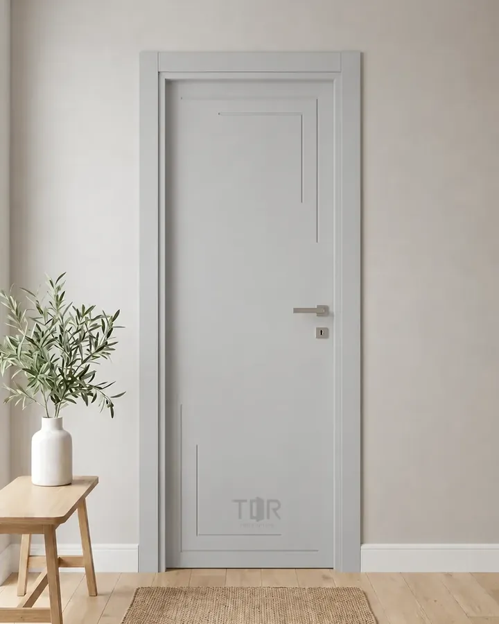 Porta interna laccata LAC-67 in Grigio luce