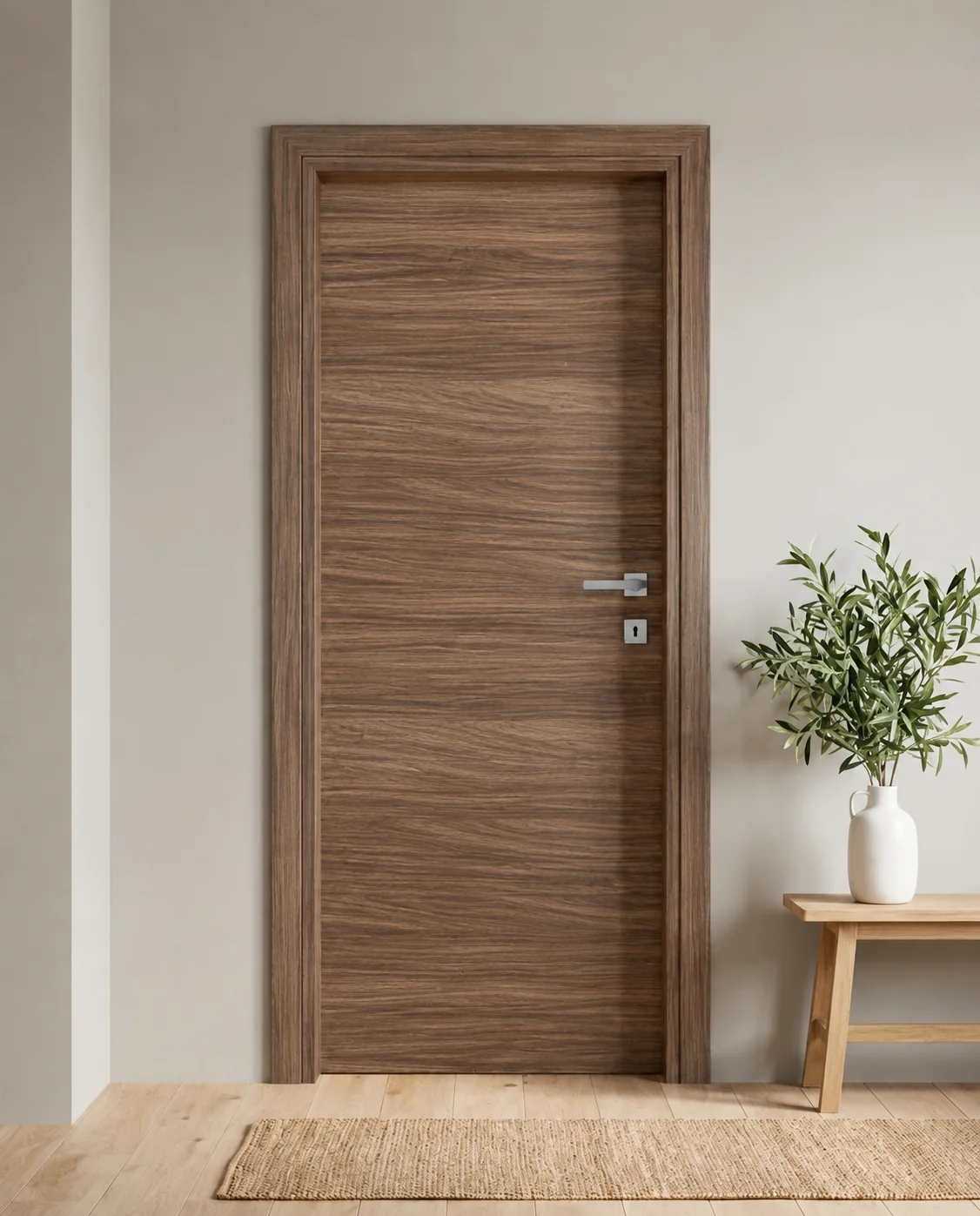 Porta interna laminata TOR-01 in Noce Alter
