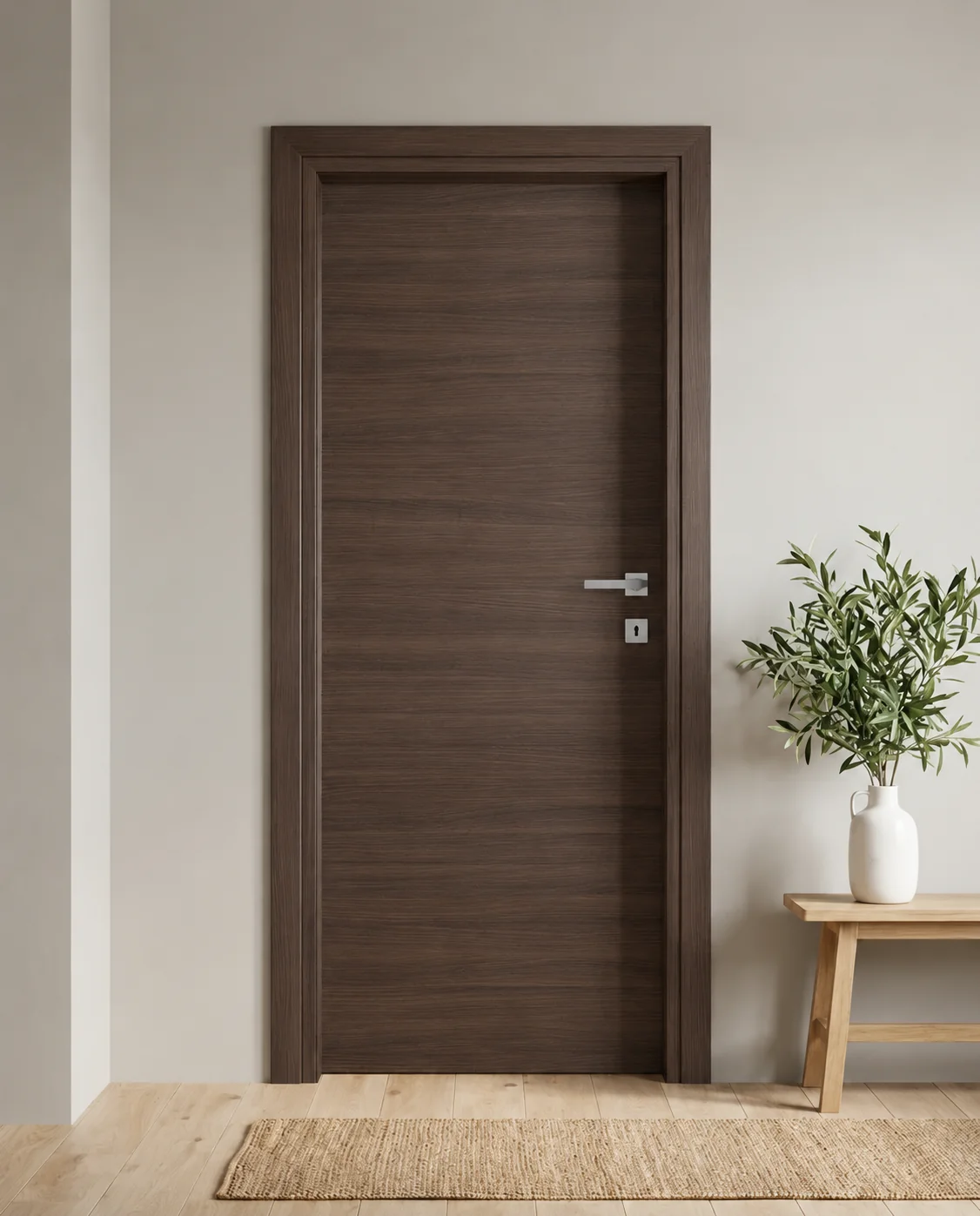 Porta interna laminata TOR-01 in Wengé