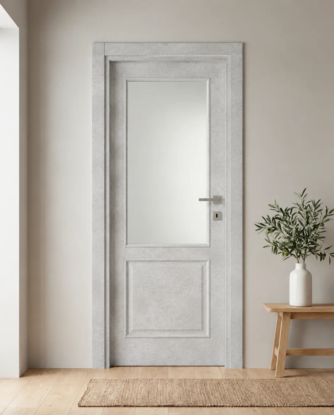 Porta interna laminata TOR-02 in Beton Maloja