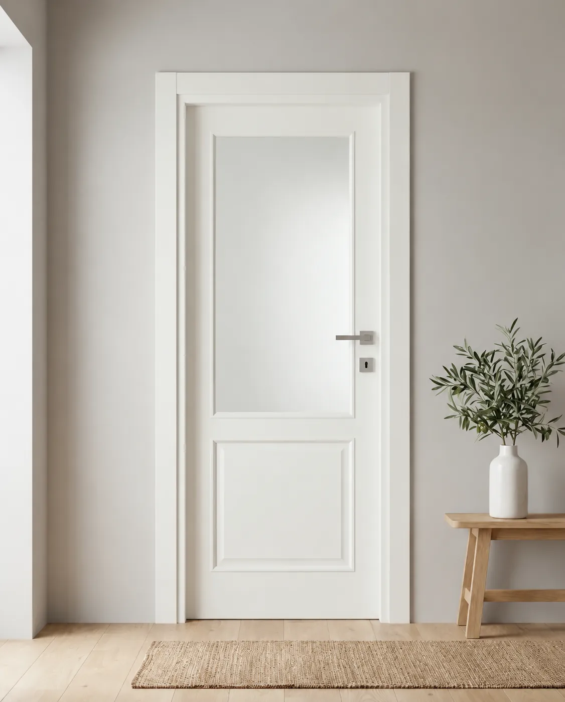 Porta interna laminata TOR-02 in Bianco