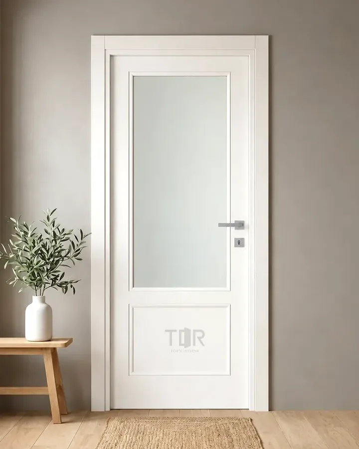 Porta interna laminata TOR-02 in Bianco