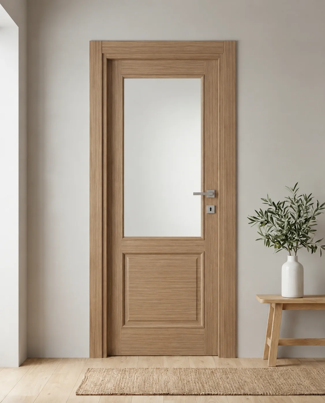 Porta interna laminata TOR-02 in Ciliegio SB