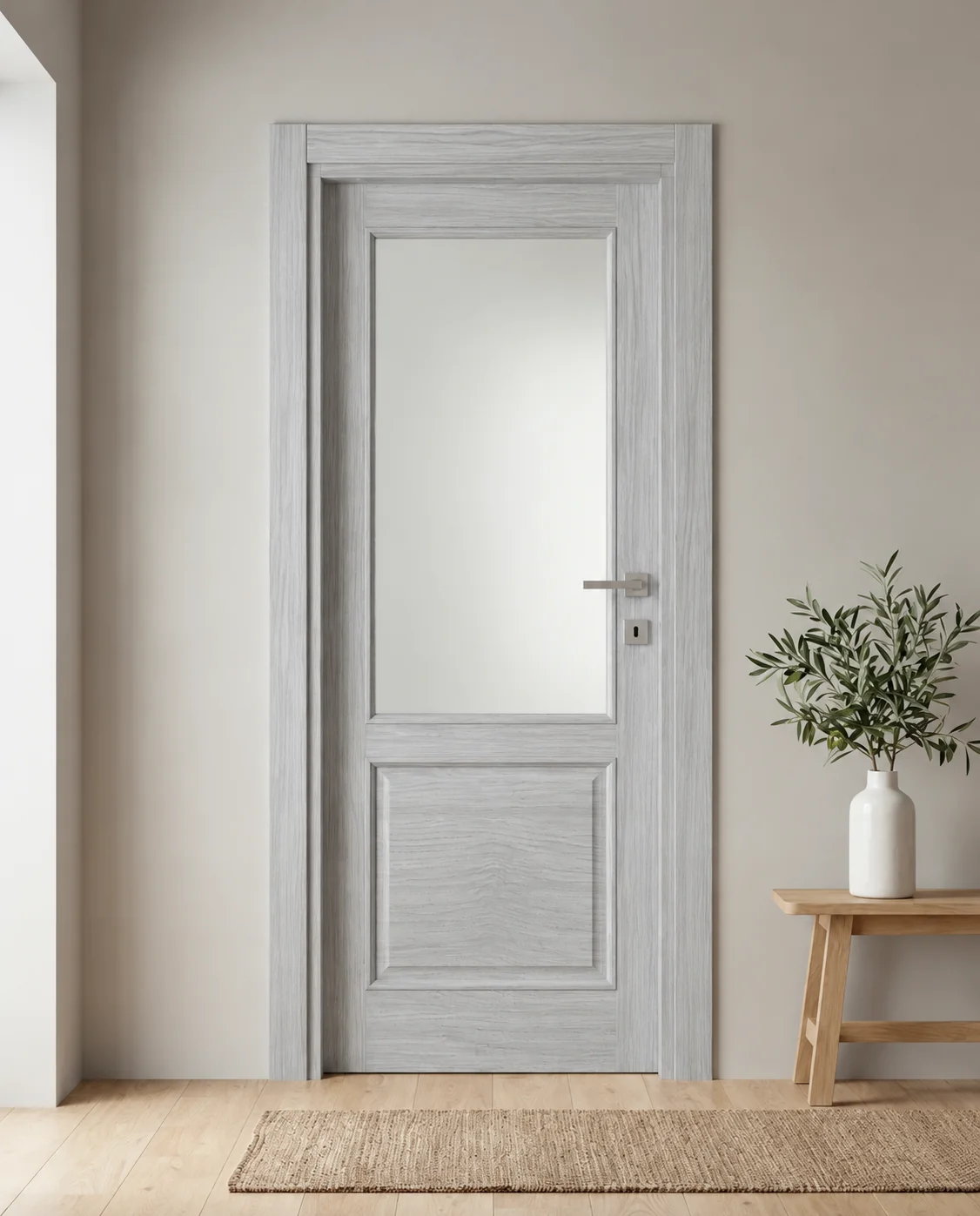 Porta interna laminata TOR-02 in Olmo Cenere