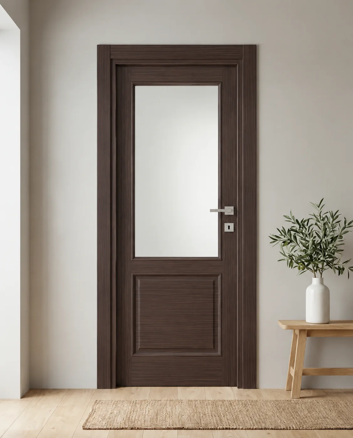 Porta interna laminata TOR-02 in Wengé