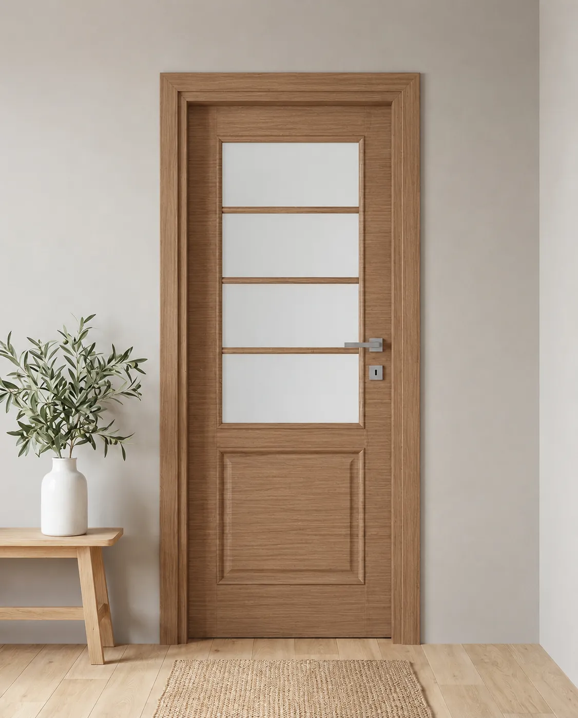 Porta interna laminata TOR-04 in Ciliegio SB