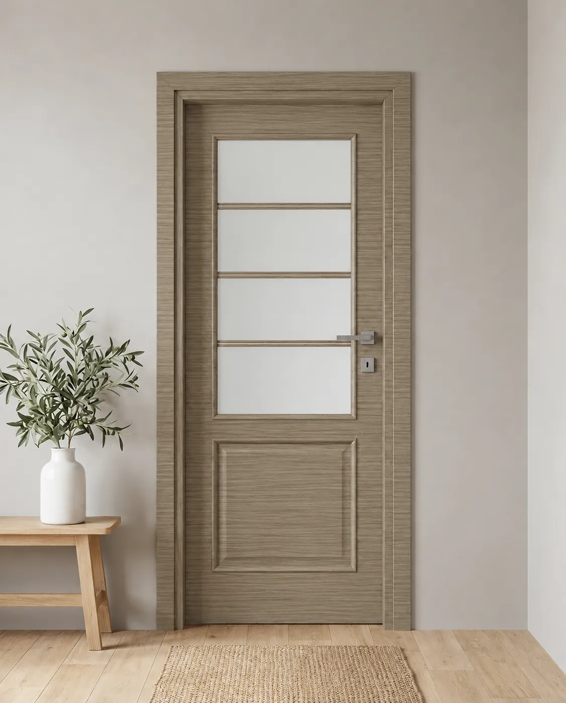 Porta interna laminata TOR-04 in Paliss Grey