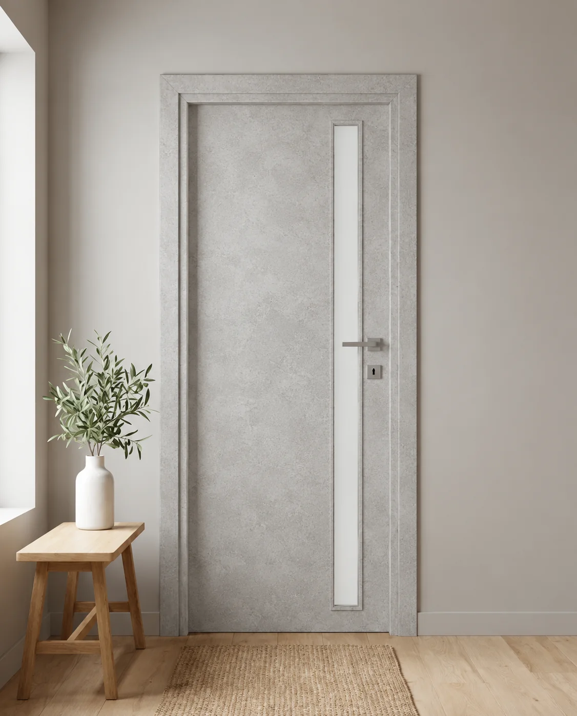 Porta interna laminata TOR-05 in Beton Maloja