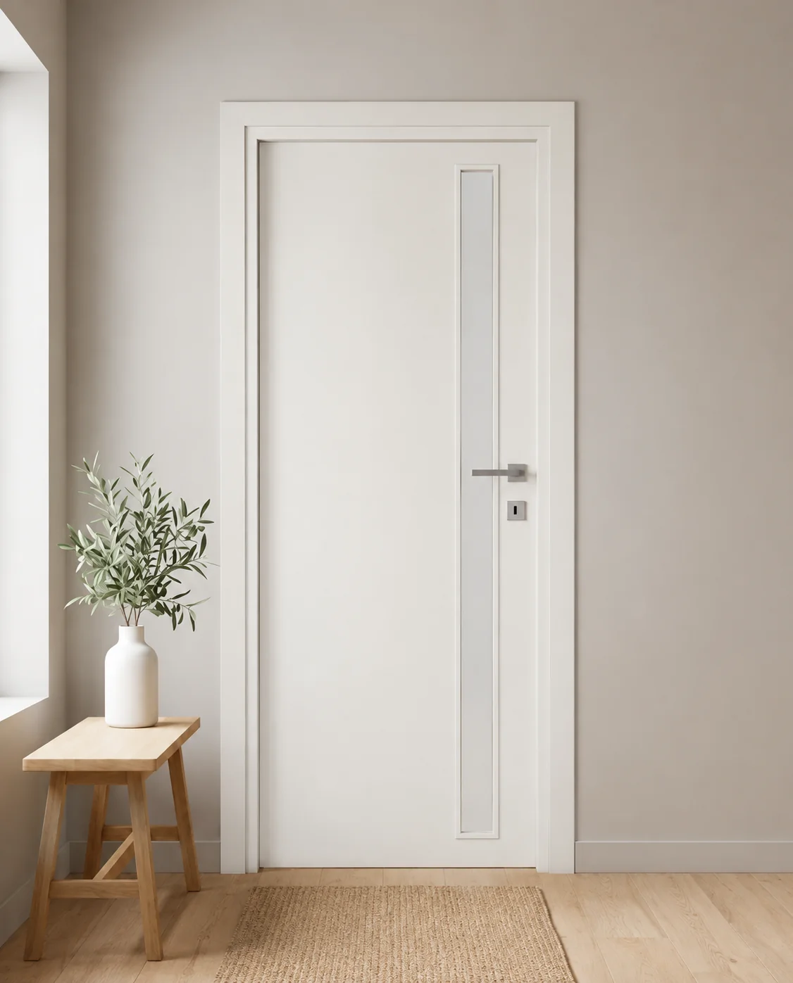 Porta interna laminata TOR-05 in Bianco