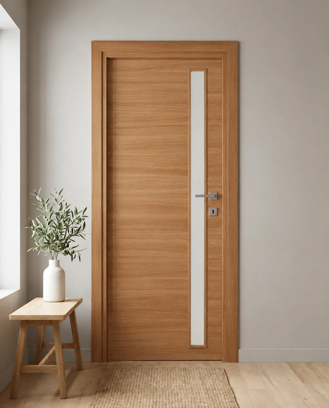 Porta interna laminata TOR-05 in Ciliegio SB