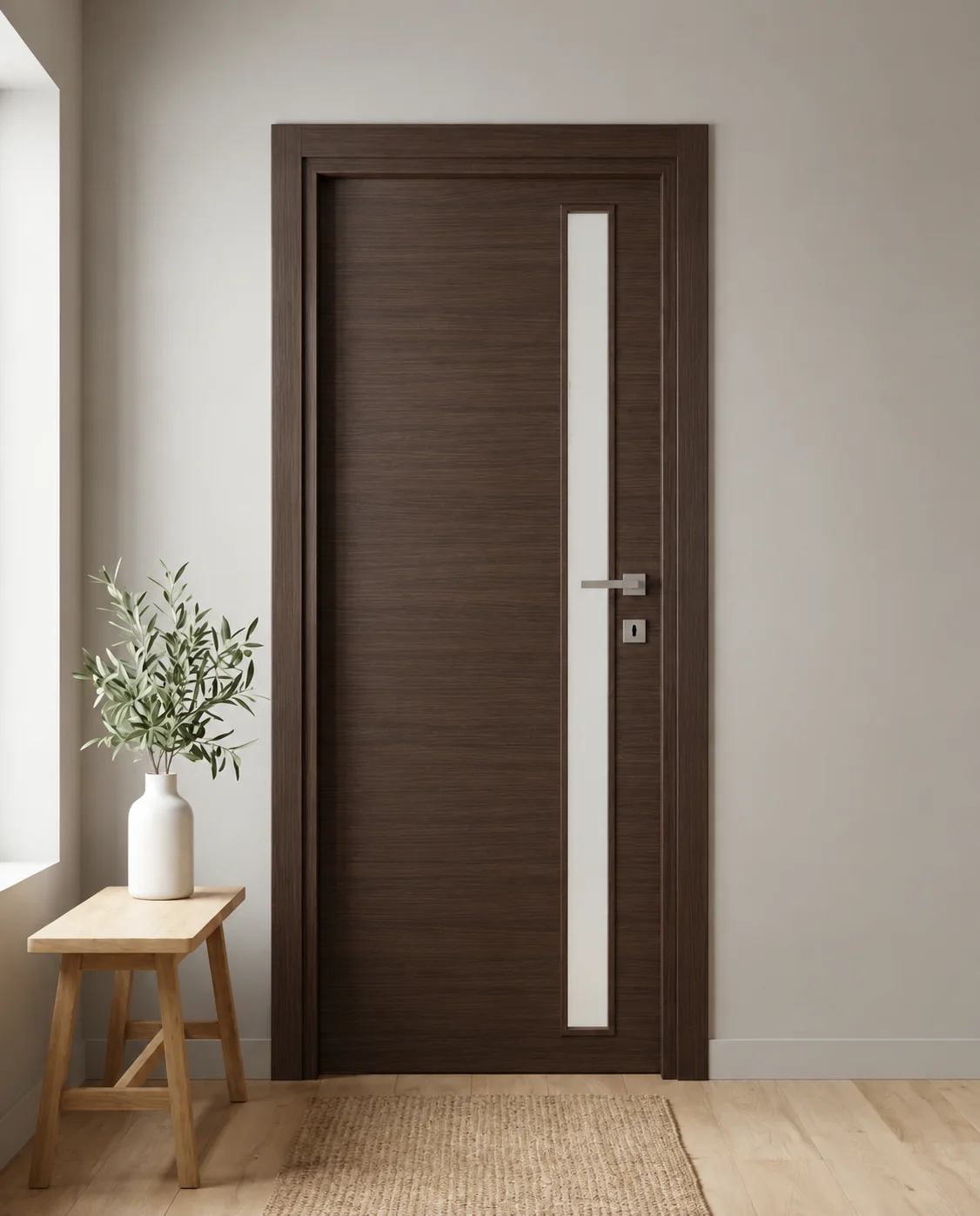 Porta interna laminata TOR-05 in Wengé