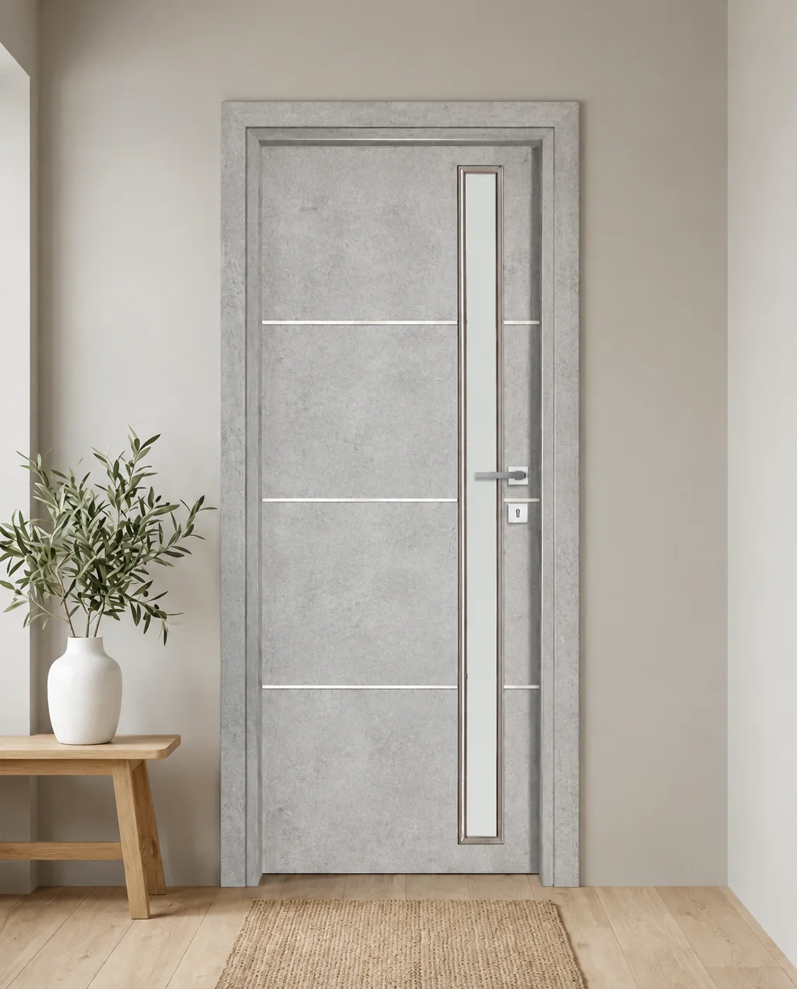 Porta interna laminata TOR-06 in Beton Maloja