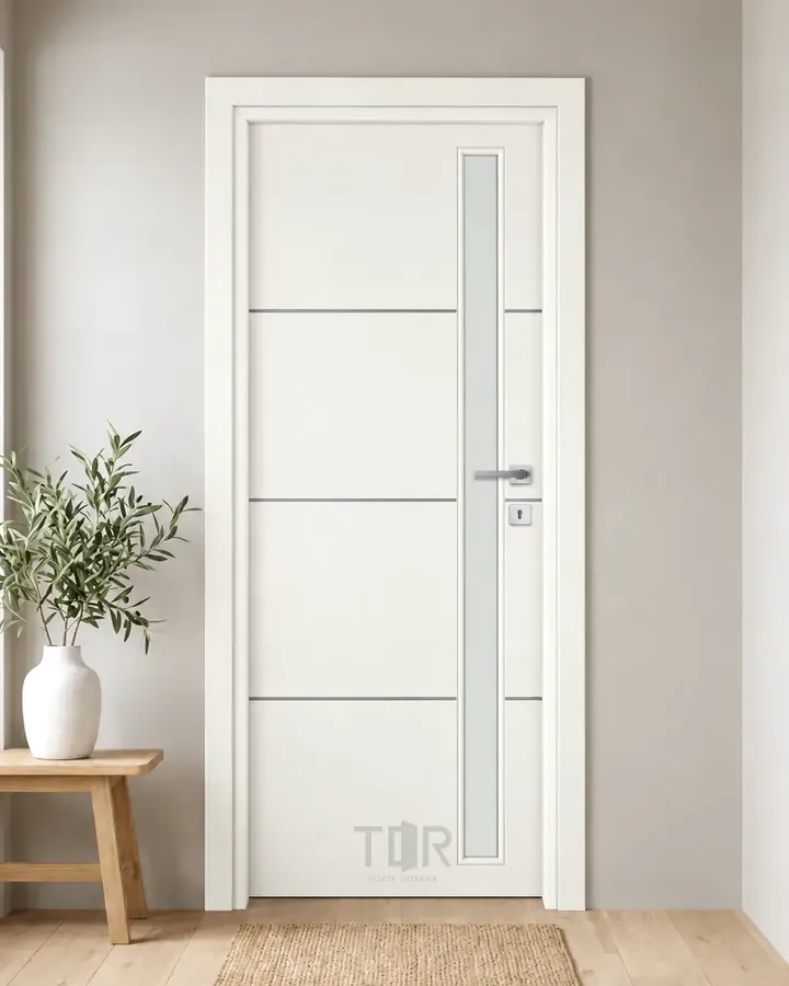 Porta interna laminata TOR-06 in Bianco
