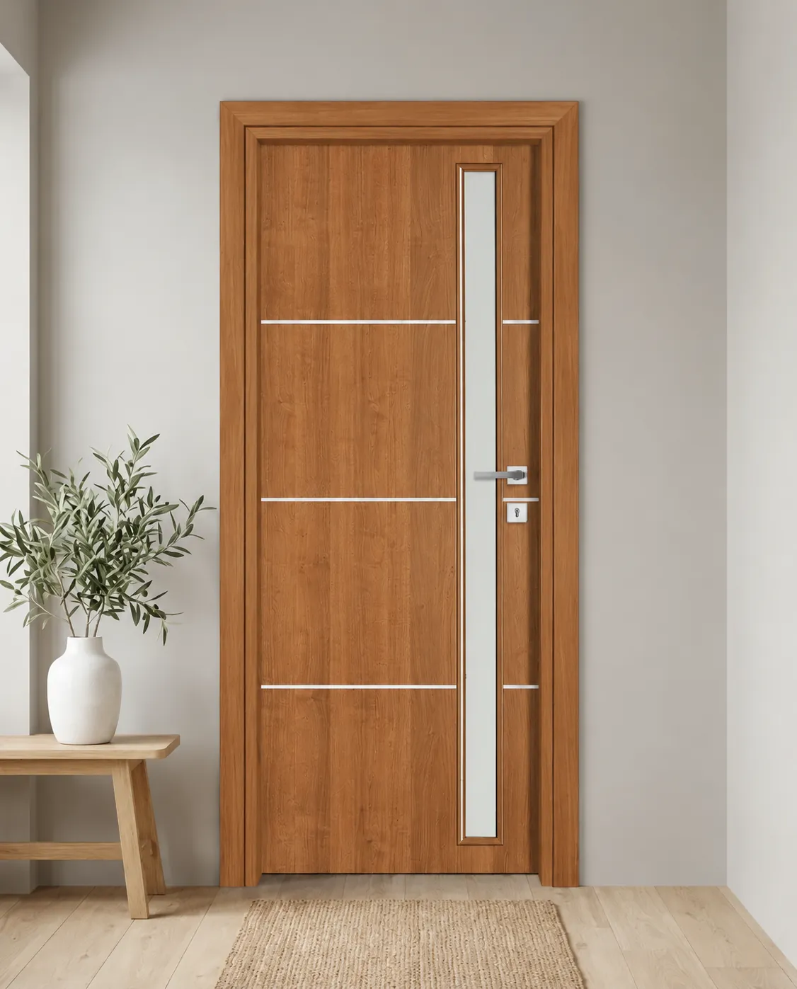 Porta interna laminata TOR-06 in Ciliegio SB