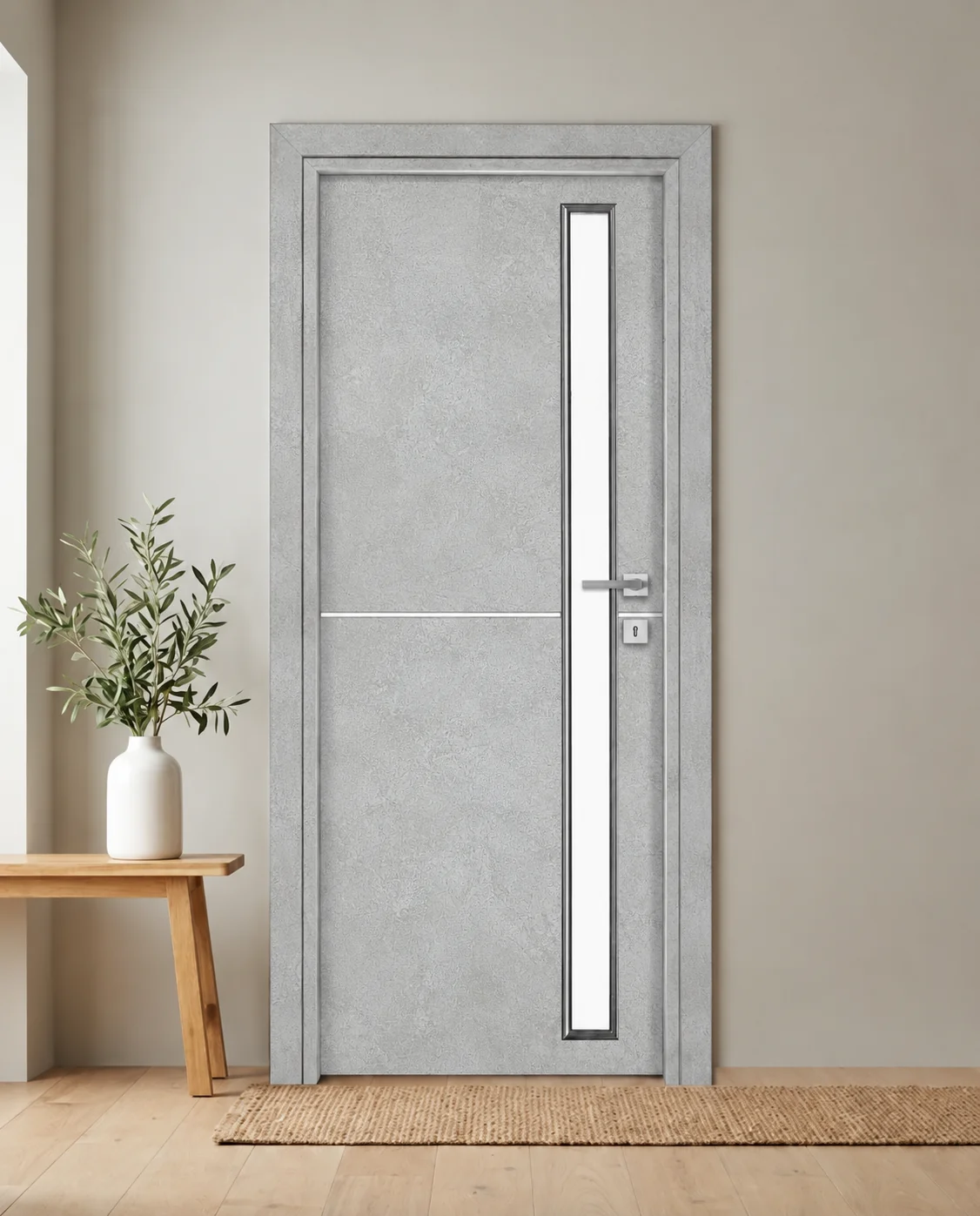 Porta interna laminata TOR-07 in Beton Maloja