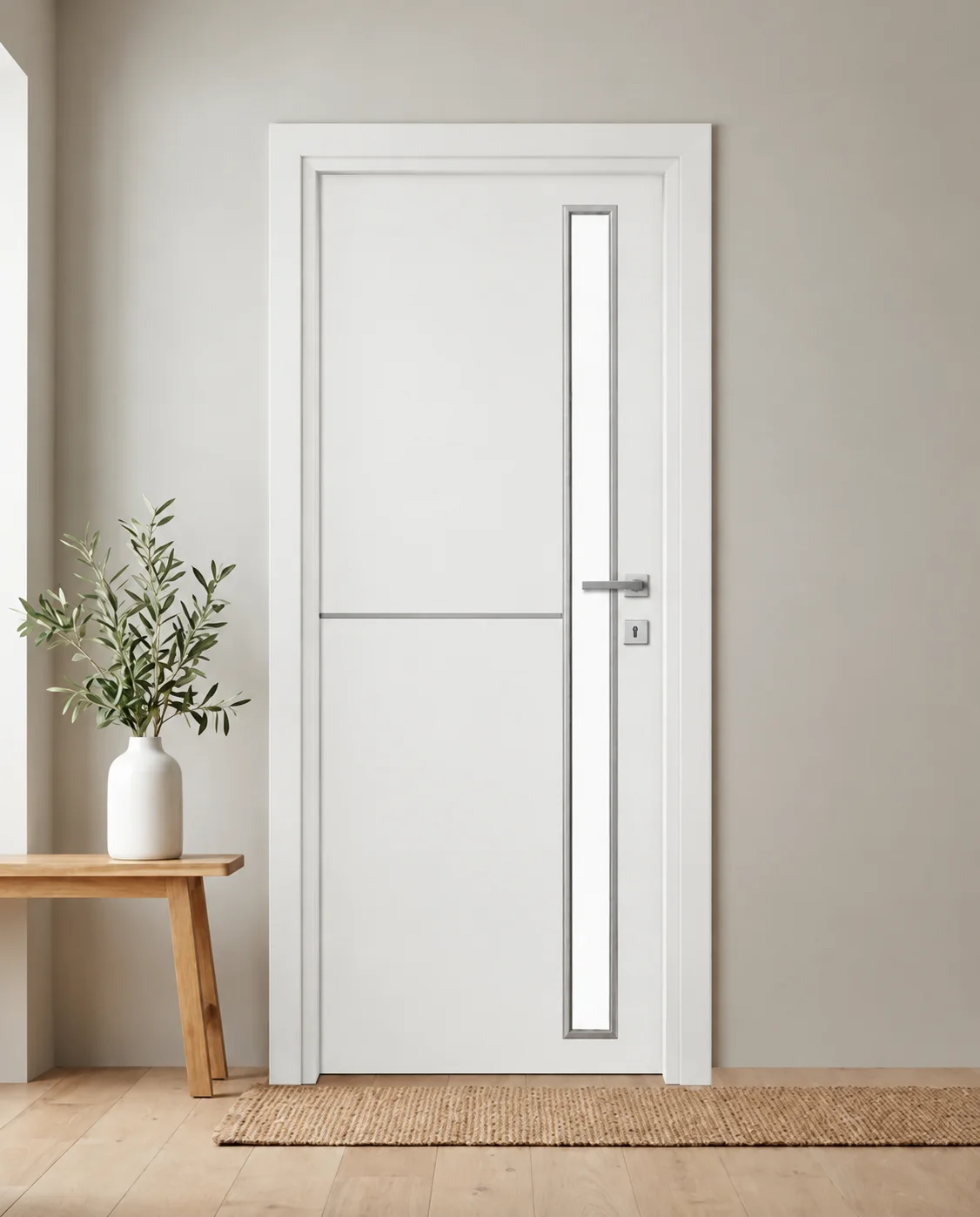 Porta interna laminata TOR-07 in Bianco