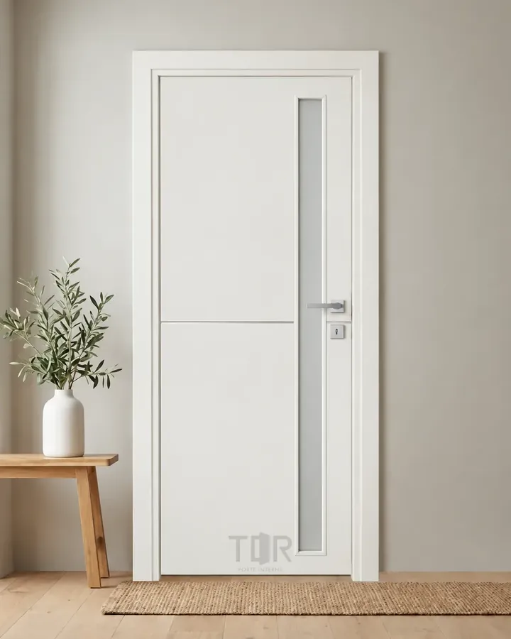 Porta interna laminata TOR-07 in Bianco