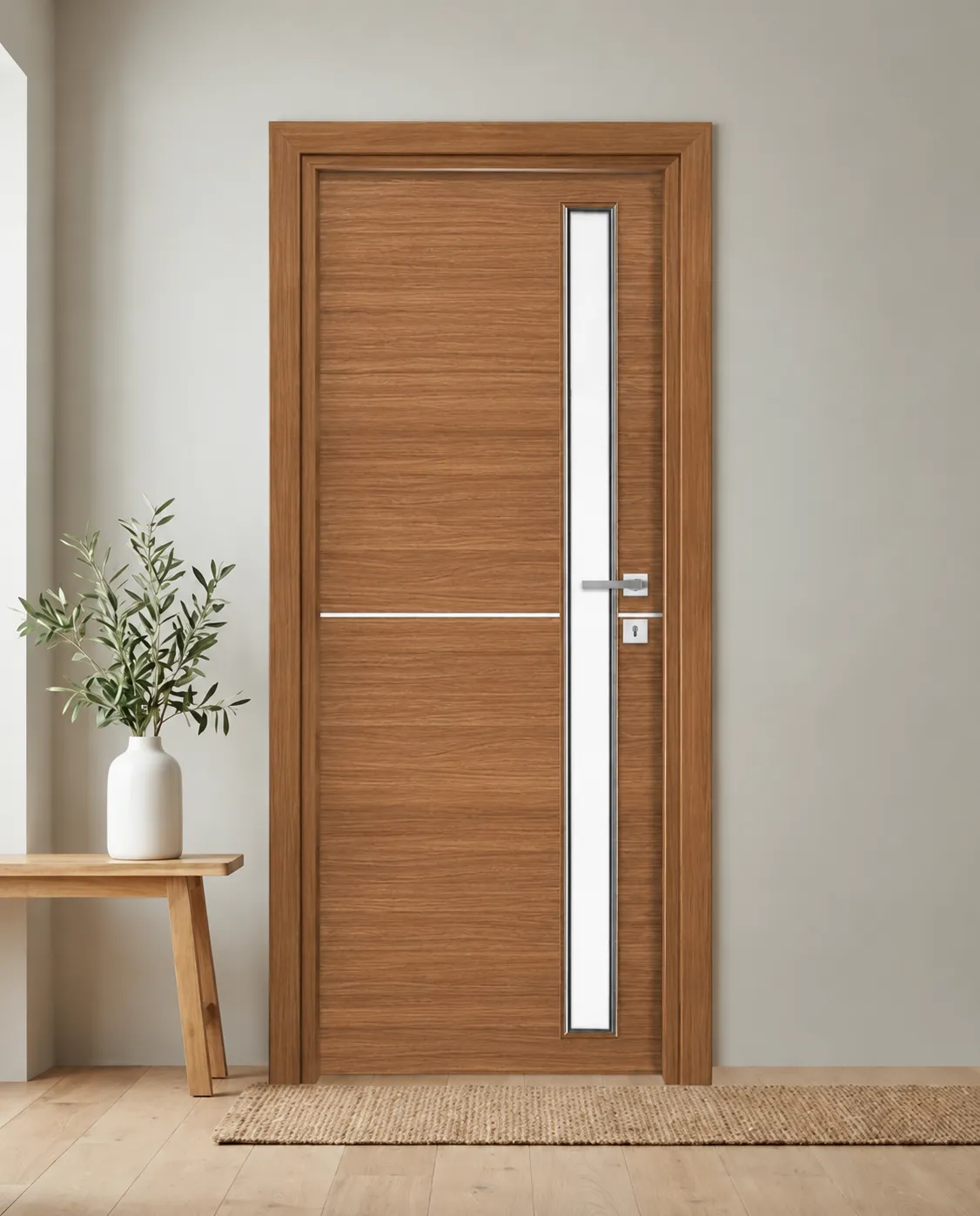 Porta interna laminata TOR-07 in Ciliegio SB