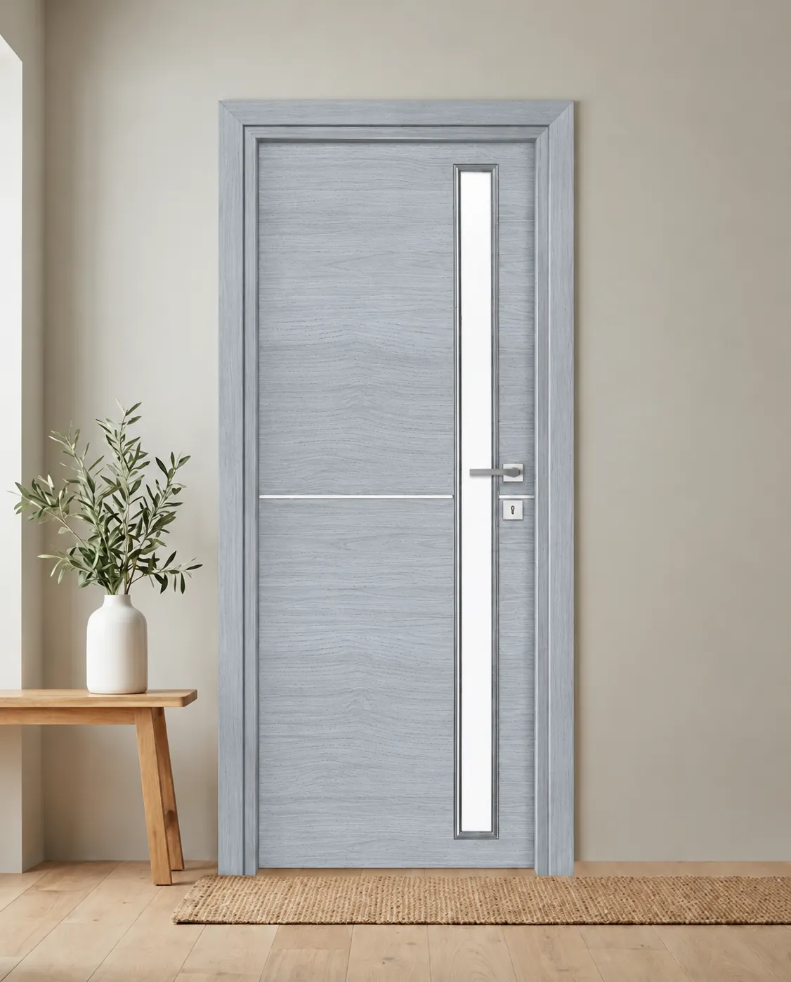 Porta interna laminata TOR-07 in Olmo Cenere