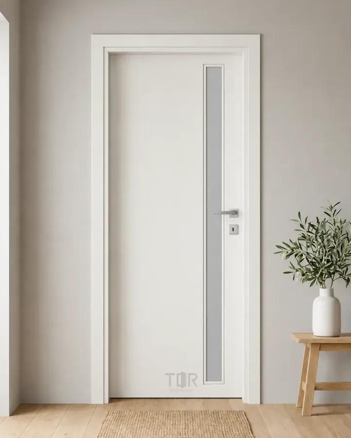 Porta interna laminata TOR-08 in Bianco