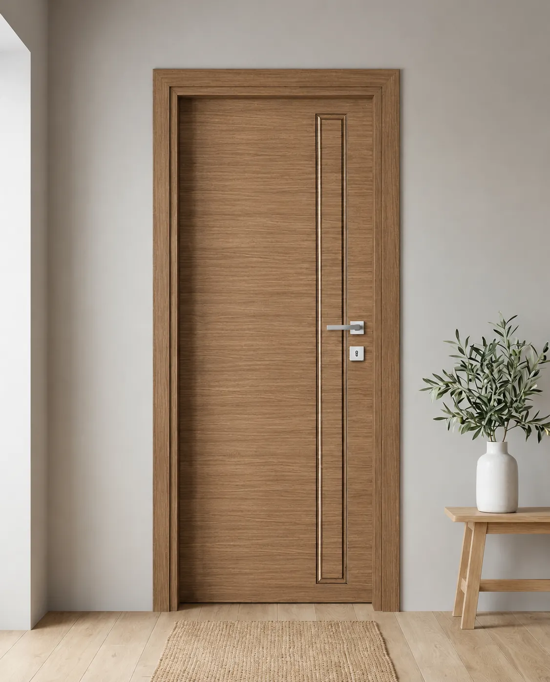 Porta interna laminata TOR-08 in Ciliegio SB