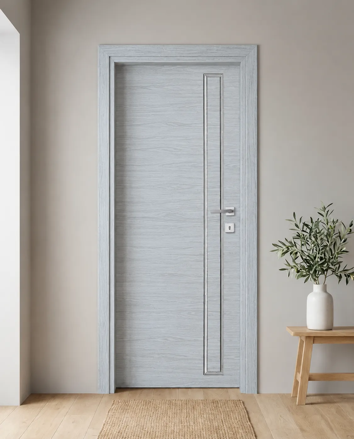 Porta interna laminata TOR-08 in Olmo Cenere