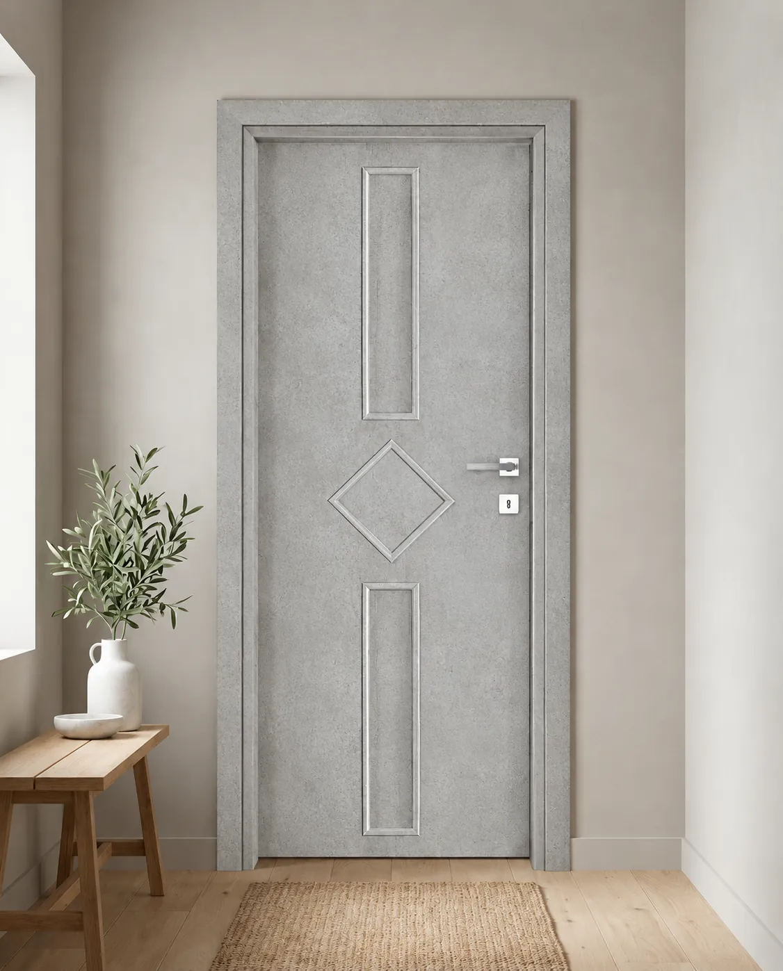 Porta interna laminata TOR-10 in Beton Maloja
