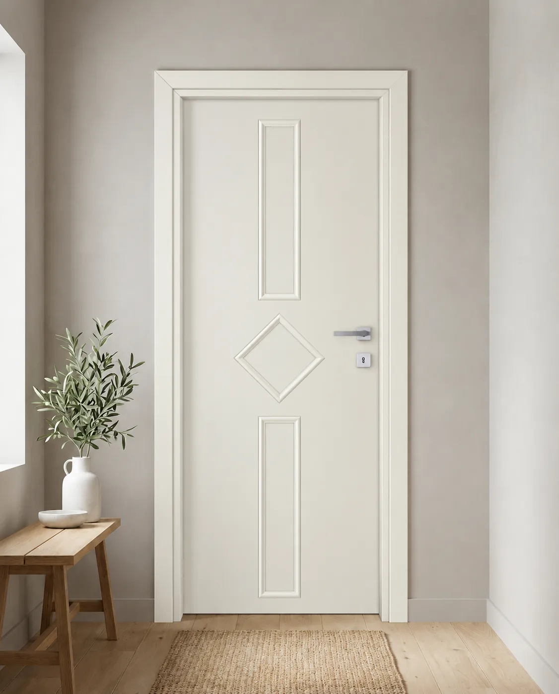 Porta interna laminata TOR-10 in Bianco