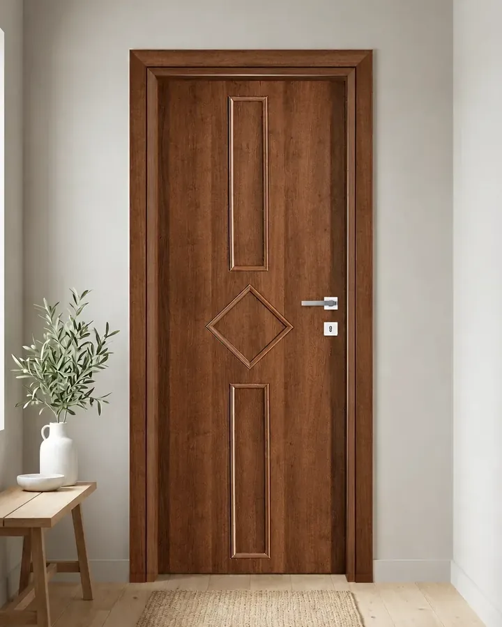 Porta interna laminata TOR-10 in Noce Naz