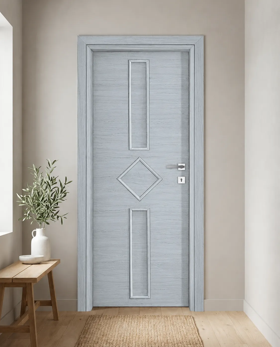 Porta interna laminata TOR-10 in Olmo Cenere