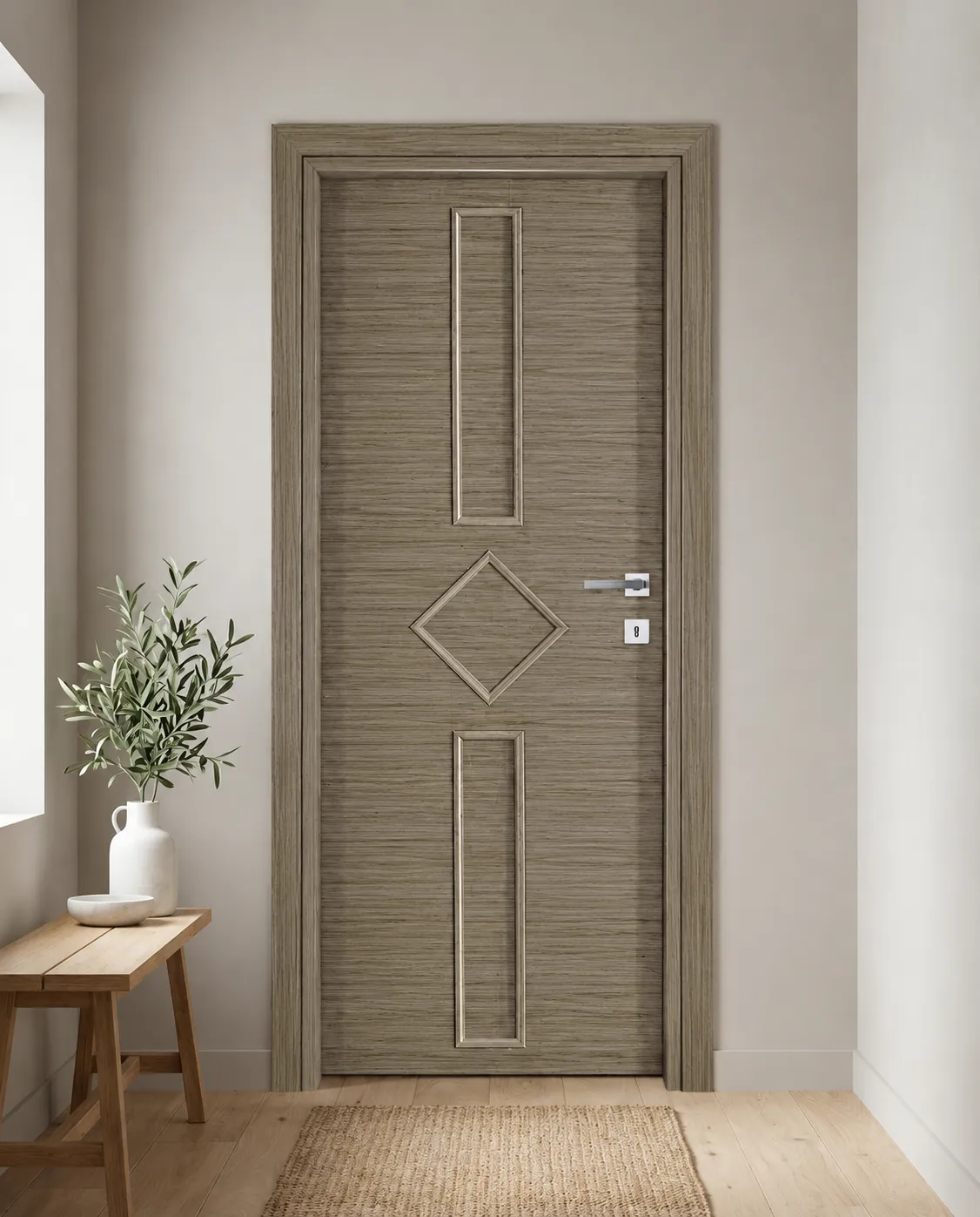 Porta interna laminata TOR-10 in Paliss Grey