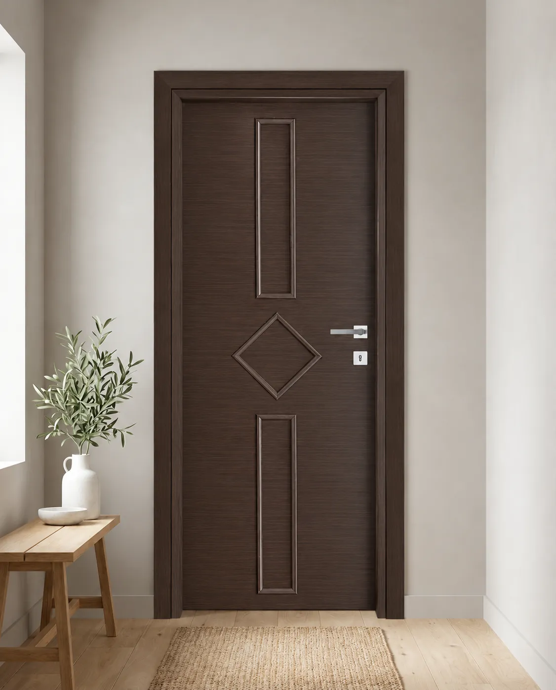 Porta interna laminata TOR-10 in Wengé