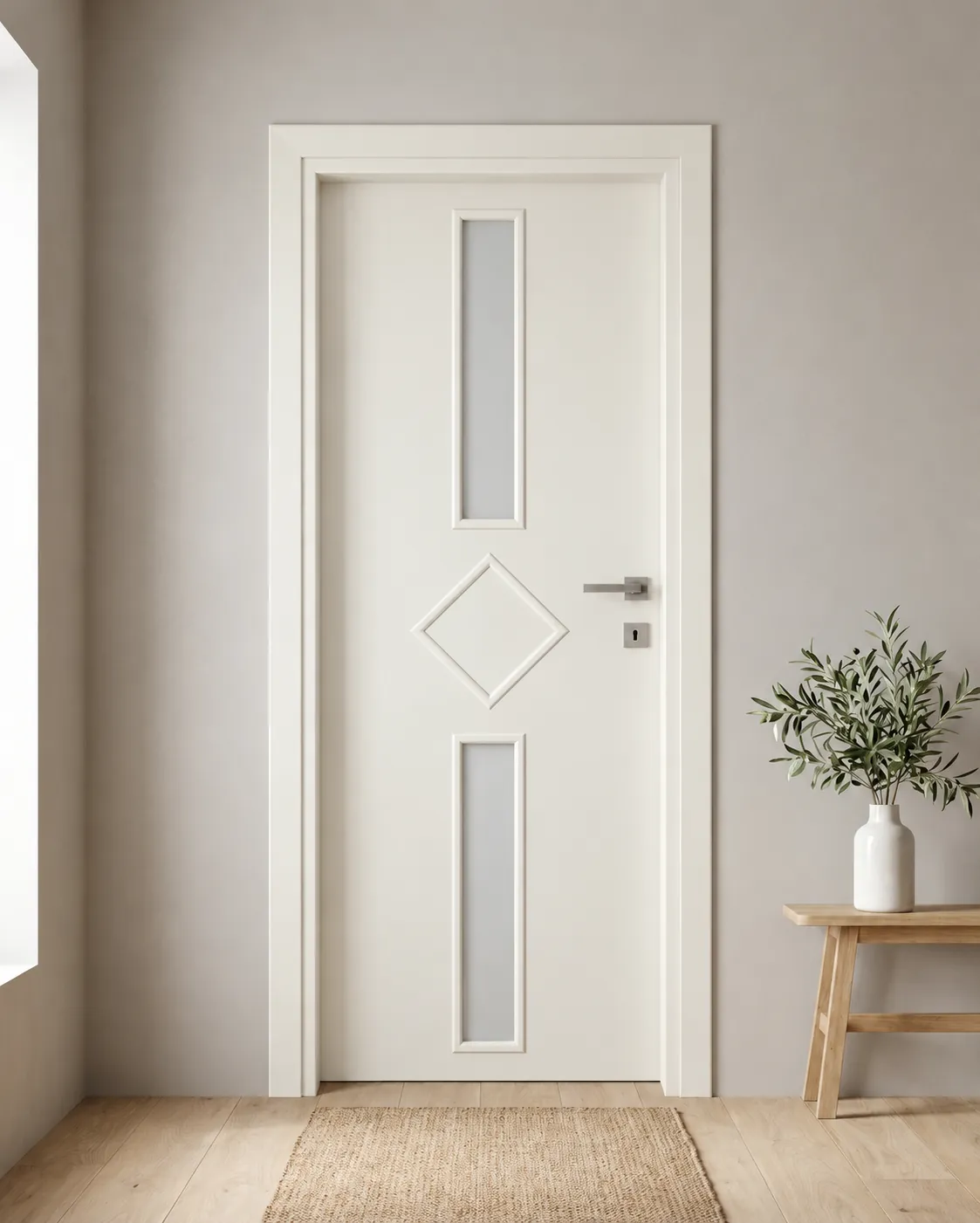 Porta interna laminata TOR-11 in Bianco