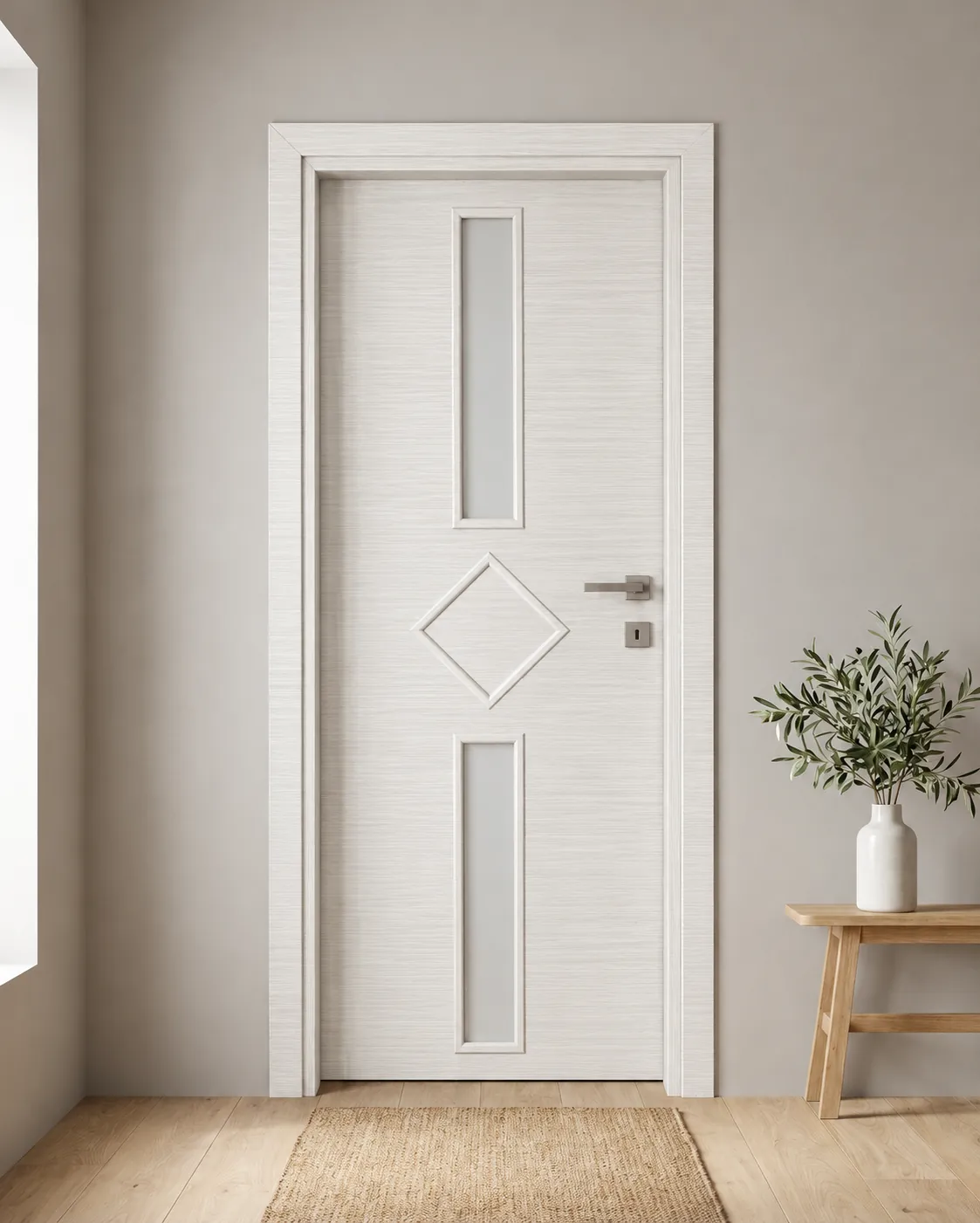 Porta interna laminata TOR-11 in Bianco Matrix