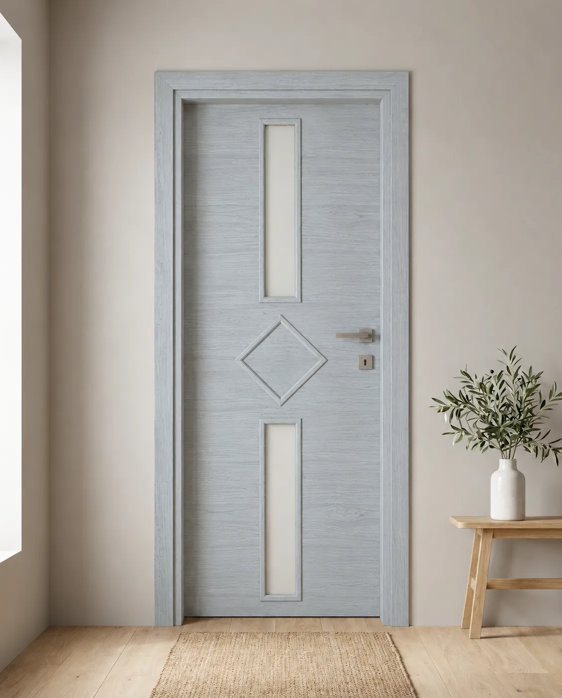 Porta interna laminata TOR-11 in Olmo Cenere