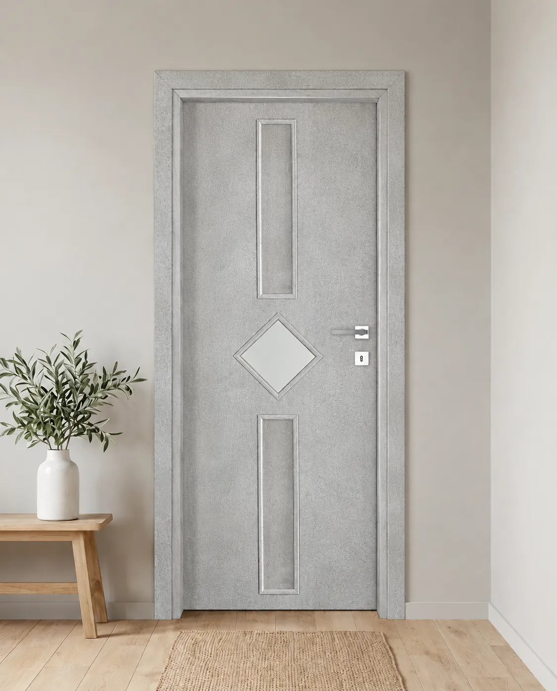 Porta interna laminata TOR-12 in Beton Maloja