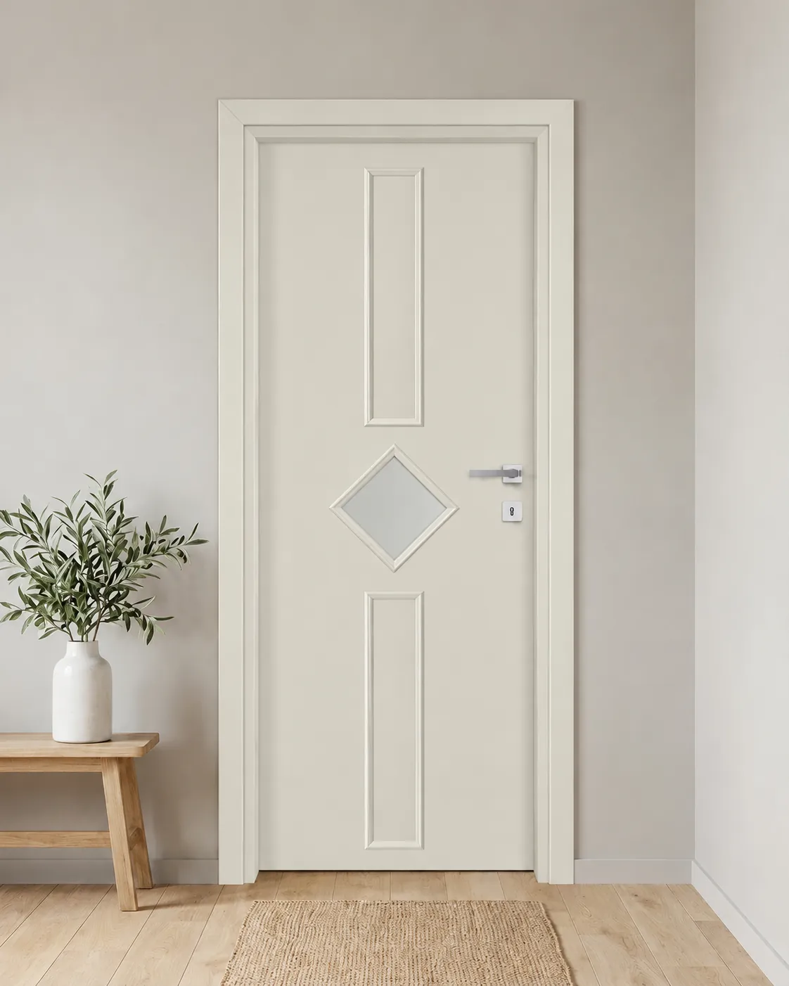 Porta interna laminata TOR-12 in Bianco