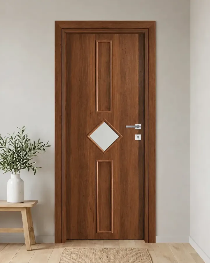Porta interna laminata TOR-12 in Noce Naz