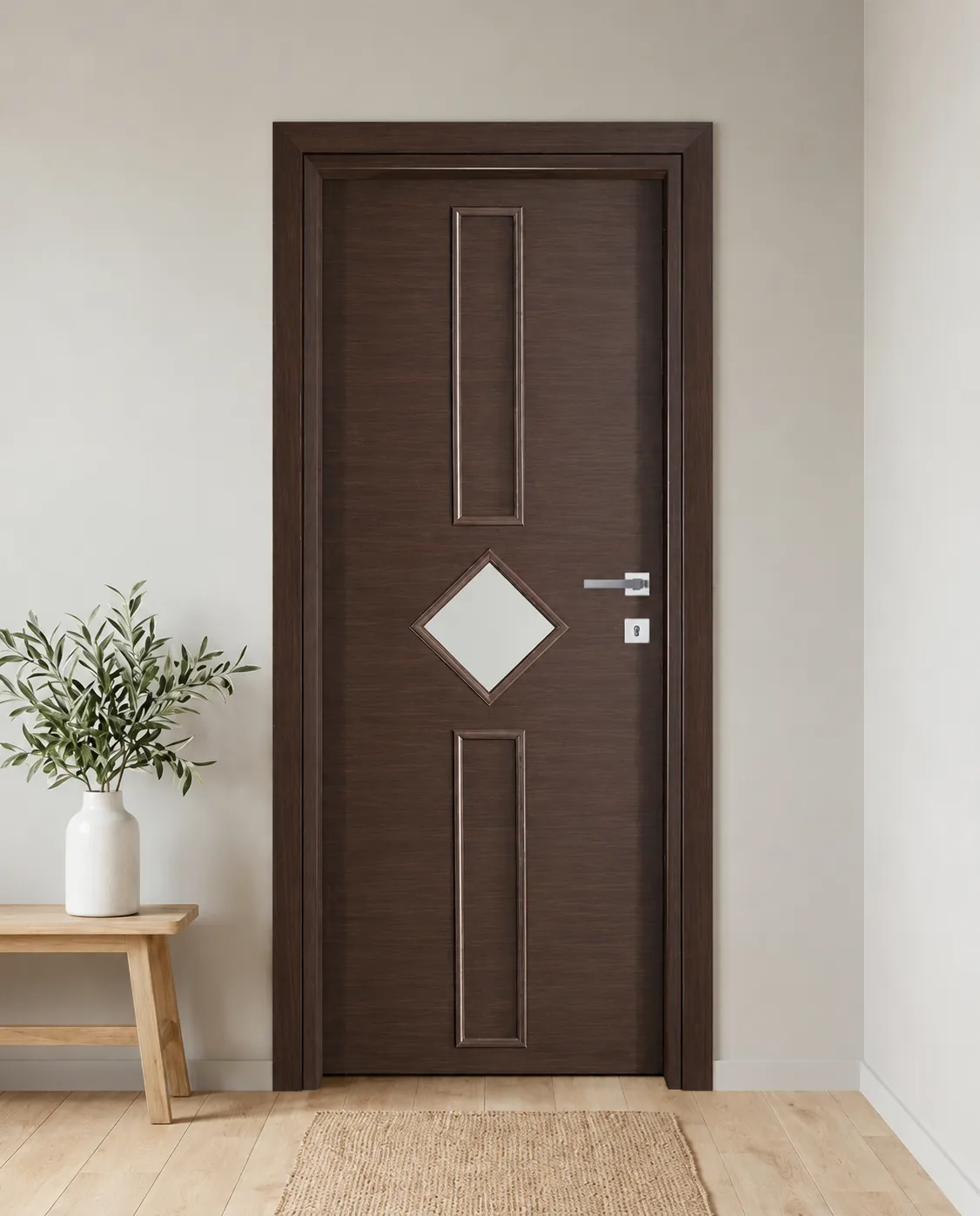 Porta interna laminata TOR-12 in Wengé